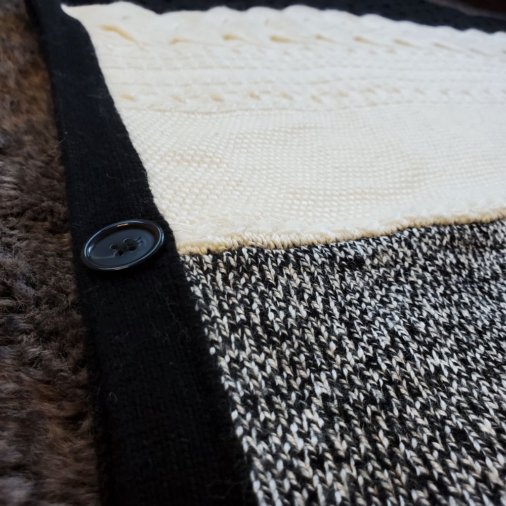 Talbots pullover cardigan poncho - Picture 3 of 6